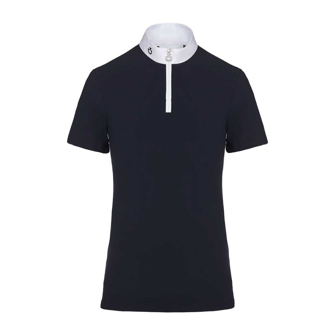 Tävlingstopp Cavalleria Toscana Jersey + Knit Competition S/S Polo