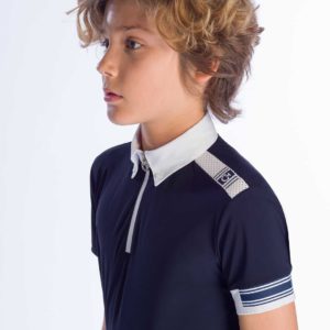 Tävlingsskjorta Cavalleria Toscana Jersey Competition Polo W/Laser Cut Logo Insert