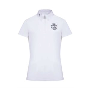 Tävlingsskjorta Cavalleria Toscana CT Horse And Rider S/S Jersey Competition Polo