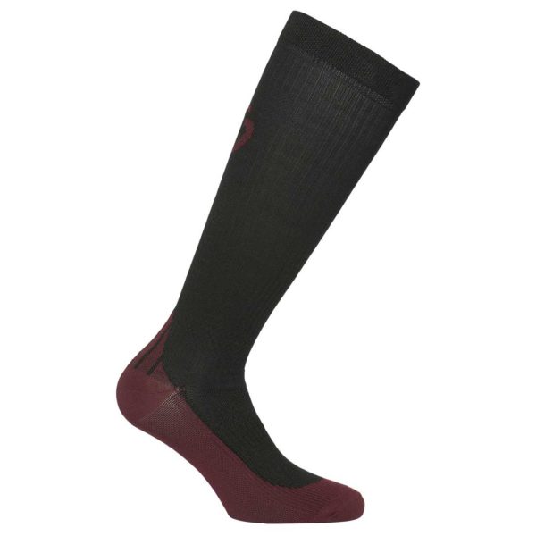 Ridstrumpa Cavalleria Toscana CT Wool Sock | Svart/vinröd