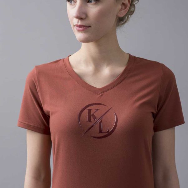 T-shirt Kingsland KLolania | Brown Mahogan