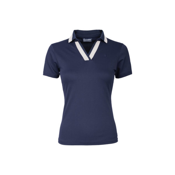 Piketröja Cavallo V-neck Deja Polo Shirt | Navy