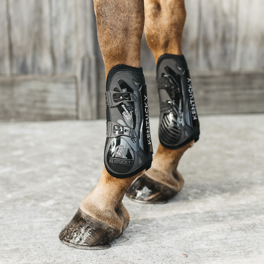 Benskydd Kentucky Horsewear Tendon Boots Bamboo Elastic | Svart