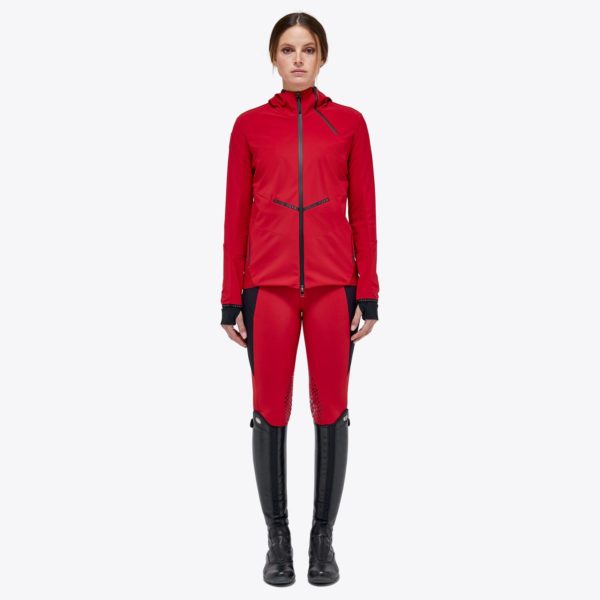 Funktionsjacka Cavalleria Toscana REVO Red Label Jersey Tech Knit Hooded Softshell | Röd