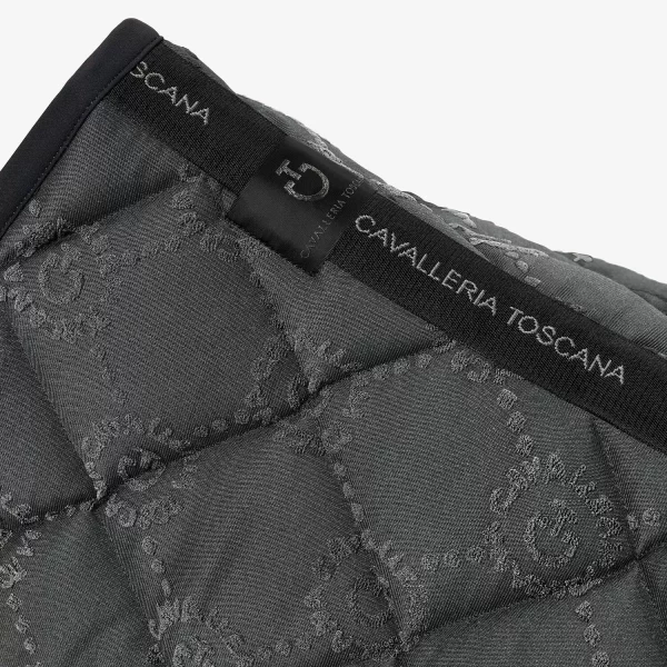 Schabrak Cavalleria Toscana CT Mini Orbit Jacquard Dressage Saddle Pad | Charcoal Grey