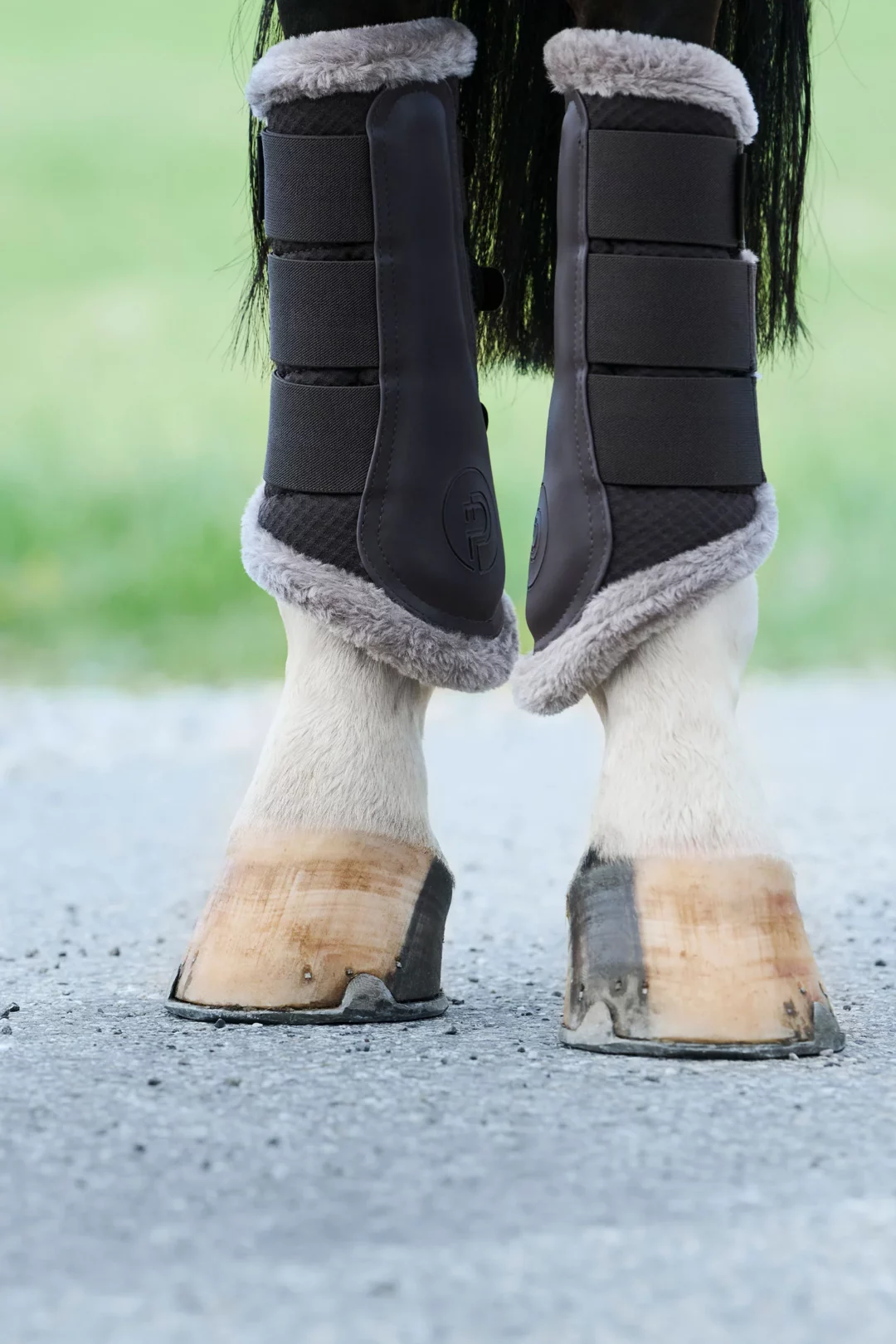 Benskydd Tendon Boots Mesh Faux Fur Platinum 24