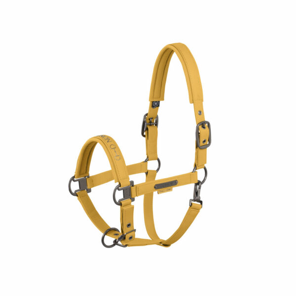 Grimma Eskadron Faux Leather Double Pin Platinum 25 | Golden Yellow