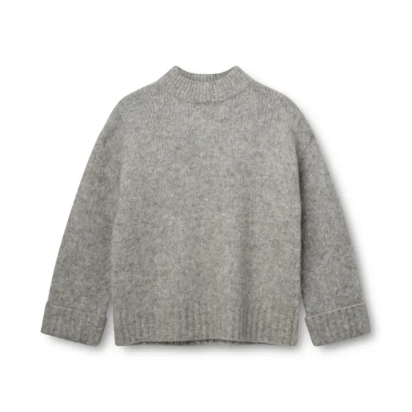 Kopenhaken Studio Ull Stickad tröja | Dark Gray Melange