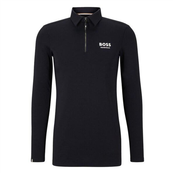 Ridtröja BOSS Equestrian Elton Signature Stripe