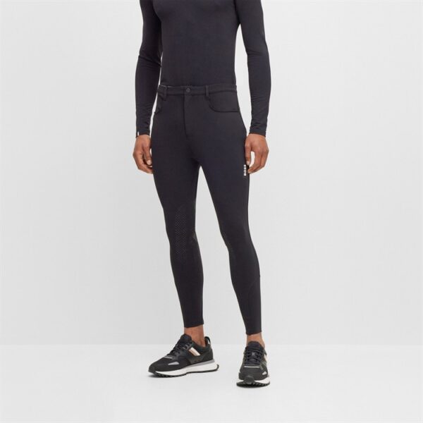 Knäskodda ridbyxor BOSS Equestrian James Knee Grip | Svarta