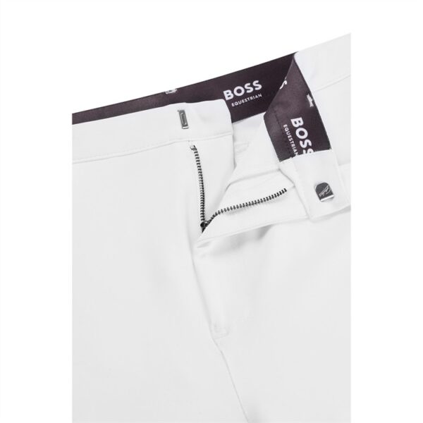 Knäskodda ridbyxor BOSS Equestrian James Knee Grip | Vita