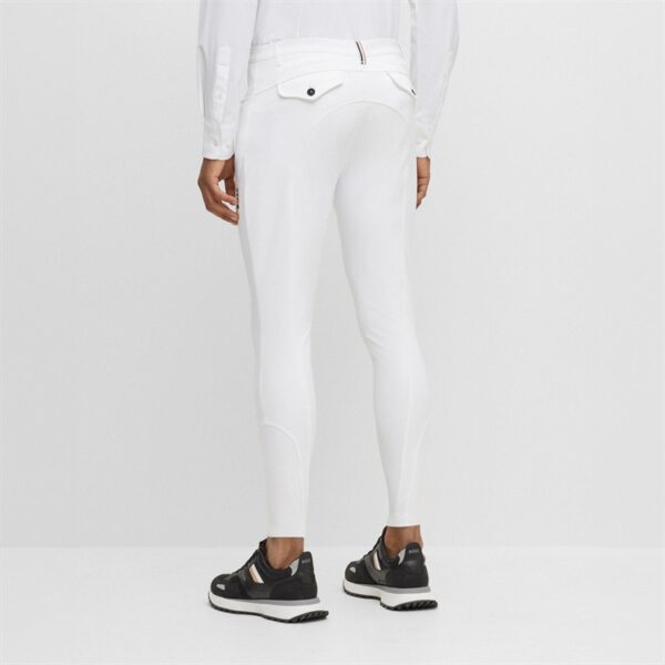 Knäskodda ridbyxor BOSS Equestrian James Knee Grip | Vita