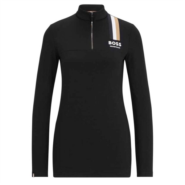 Ridtröja BOSS Equestrian Lia Signature Stripe