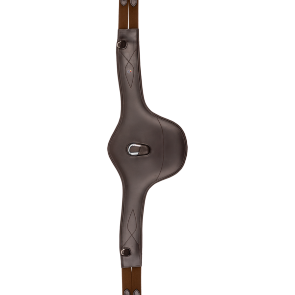 Sadelgjord med magplatta Waldhausen | Brun