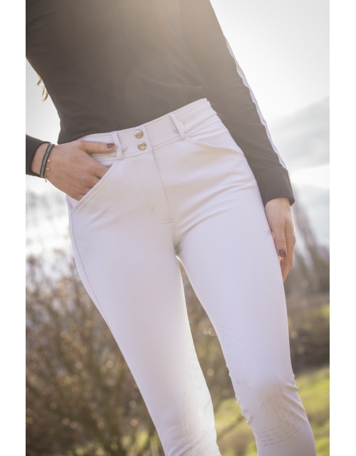 Knäskodda ridbyxor penélope elegance | vita 1 Knäskodda ridbyxor penélope elegance